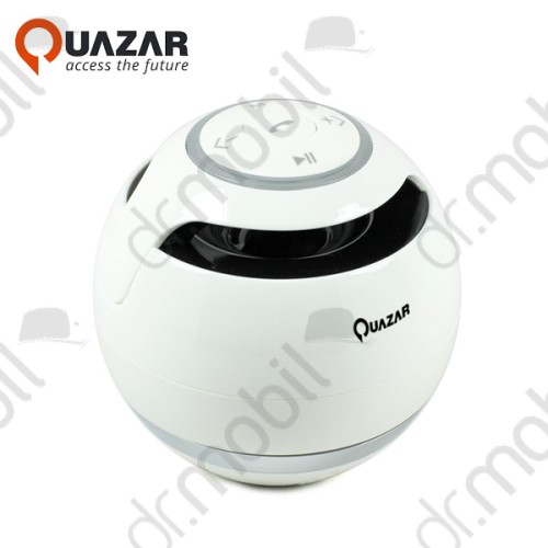 QUAZAR UFO speaker vezeték nélküli bluetooth hangszóró FM rádióval fehér